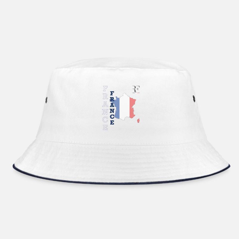 Drapeau Français Style et Patriotisme - Bob - blanc/marine