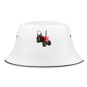 Tracteur à voie étroite - Bob - blanc/marine - Devant