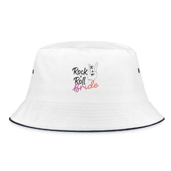 Mariée Rock 'n' Roll - Bob - blanc/marine - Devant