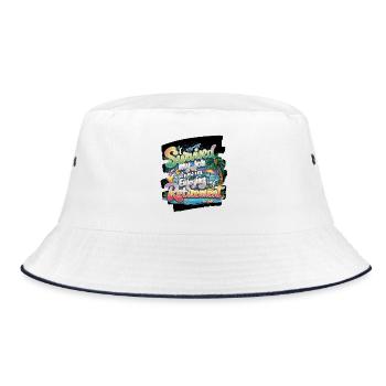 Enjoy Lagoon Retreat - Bucket Hat - white/navy - Front