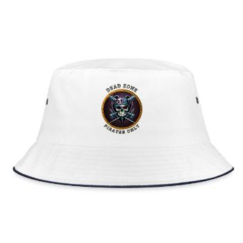 Dead Zone v5 - Bucket Hat - Weiß/Navy - Vorne