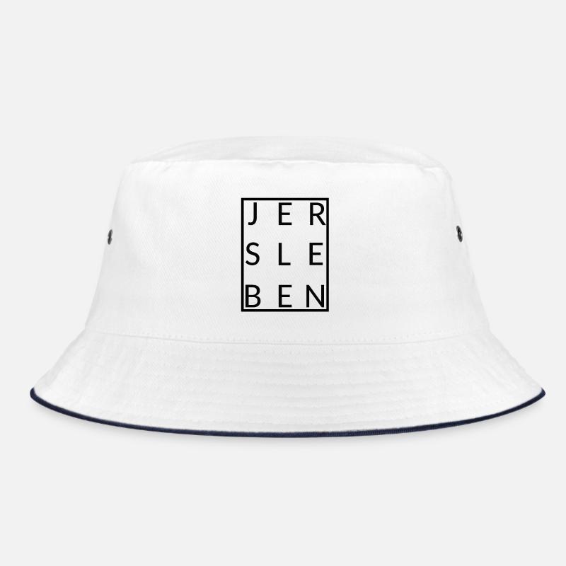 Jersleben - Bucket Hat - Weiß/Navy