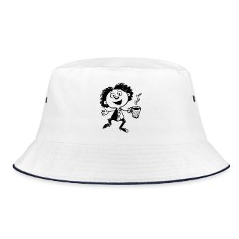 Coupe chaude - Bob - blanc/marine - Devant