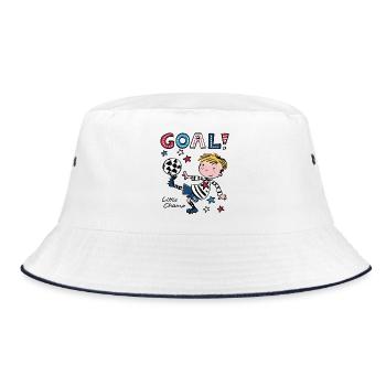 Little Champ - Bucket Hat - white/navy - Front
