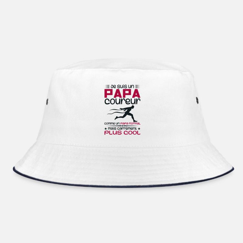 I'm a marathon runner dad Bucket Hat