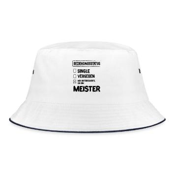 Master Relationship Status Master Craft - Bucket Hat - white/navy - Front