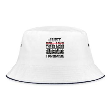 Just One More Skateboard I Promise Skateboard - Bucket Hat - white/navy - Front
