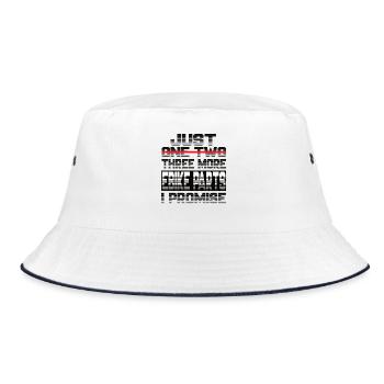 Just One More Ebike Parts I Promise Ebike - Bucket Hat - white/navy - Front