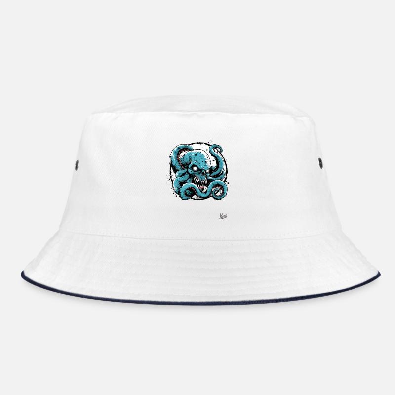 Strong and Powerful: Skull Octopus Octopus Bucket Hat