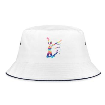 Gymnastique Hoops Gymnastique rythmique - Bob - blanc/marine - Devant