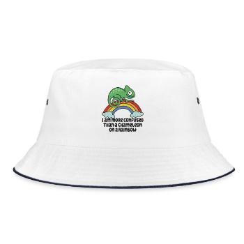 Je suis plus confus qu’un caméléon - Bob - blanc/marine - Devant