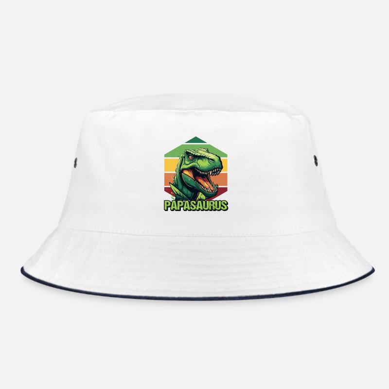 Papa Vater Dino Dinosaurier Papasaurus Bucket Hat