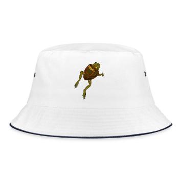 Tortue - Crapaud bouclier - Animal fantastique - Bob - blanc/marine - Devant