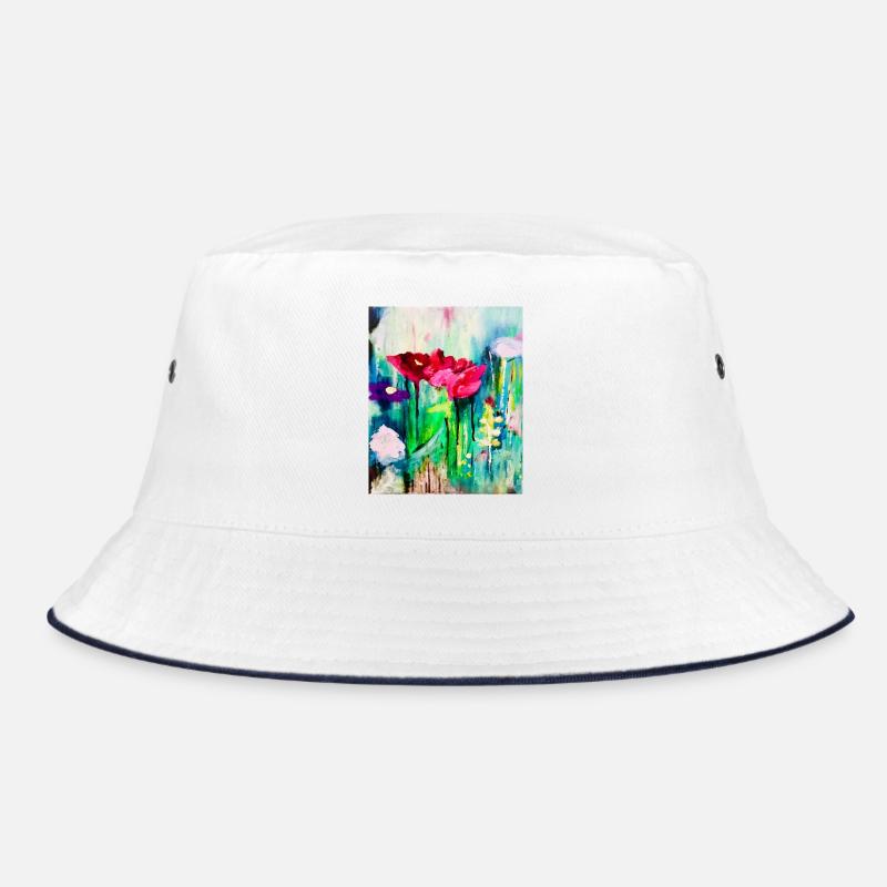 Aquarellblumen im Farbmeer Bucket Hat