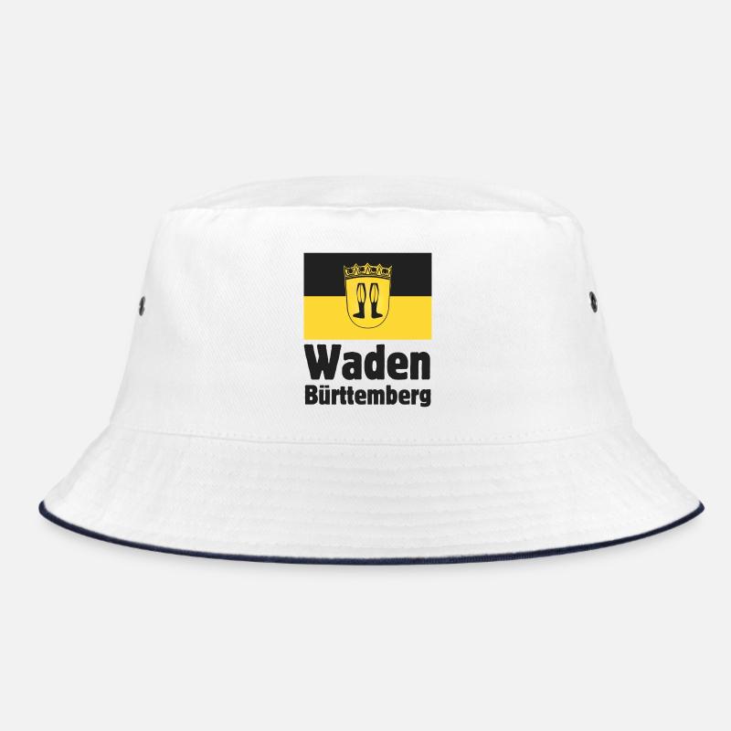 Waden Bürttemberg - Bucket Hat - Weiß/Navy