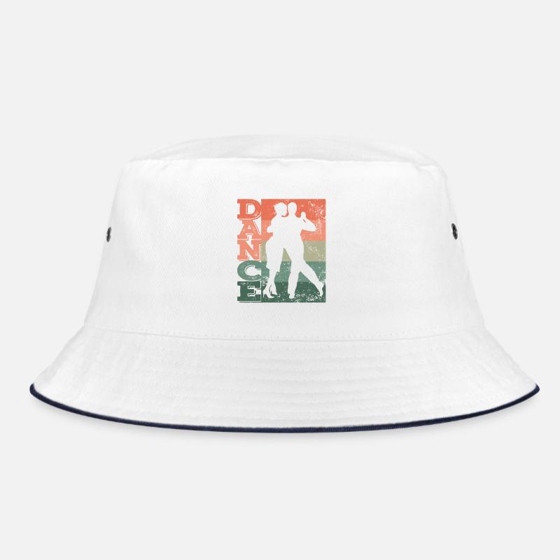 Argentinischer Tango Tanzen Milonga Vals - Bucket Hat - Weiß/Navy