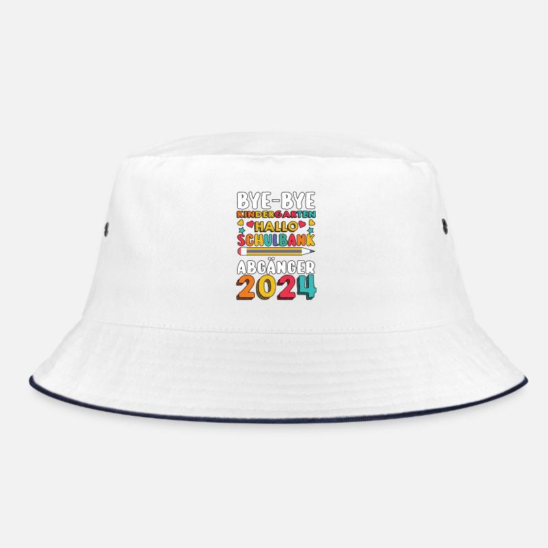 1st class school child starting school kindergarten day care E Bucket Hat