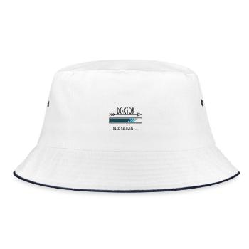 Doktoranten Geschenk Studium - Bucket Hat - Weiß/Navy - Vorne