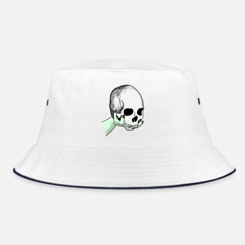 Totenkopf wird dargeboten Bucket Hat