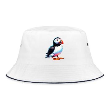 Puffin - Bucket Hat - white/navy - Front