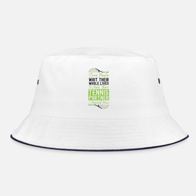 Funny Tennis Player Racket Husband Bucket Hat