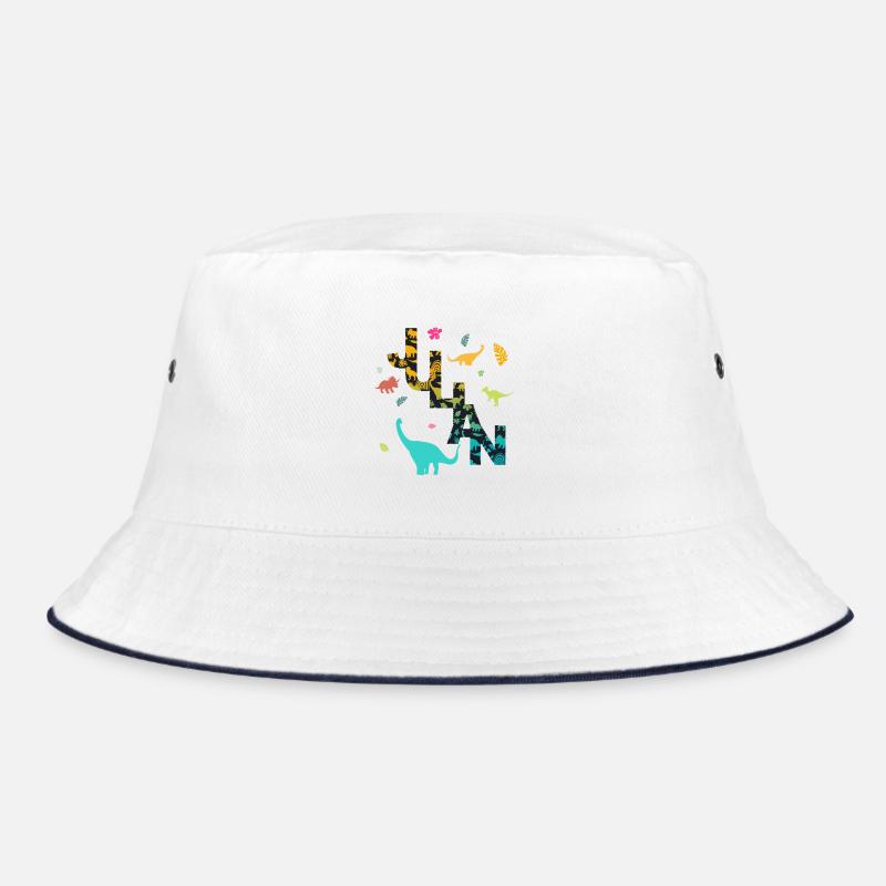 JULIAN - Beautiful boy name with dinosaur Bucket Hat