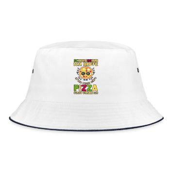 Kita Abgänger Schulanfang Schulkind Einschulung - Bucket Hat - Weiß/Navy - Vorne