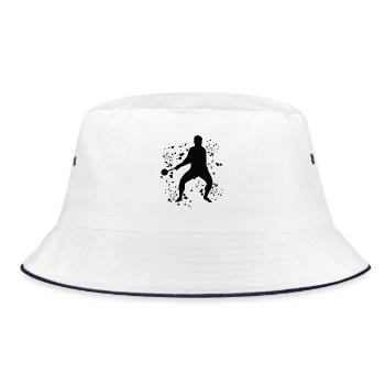 Hammerwerfer Colorsplash Hammerwerfen - Bucket Hat - Weiß/Navy - Vorne