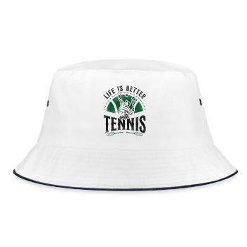 Drôle de joueur de tennis raquette la vie est - Bob - blanc/marine - Devant