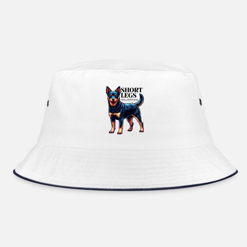 Lancashire Heeler kurze Beine Spruch Geschenkidee Bucket Hat