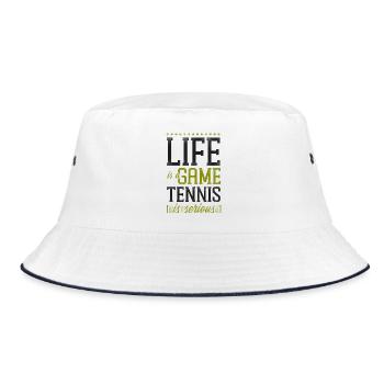 Drôle de joueur de tennis raquette la vie est - Bob - blanc/marine - Devant