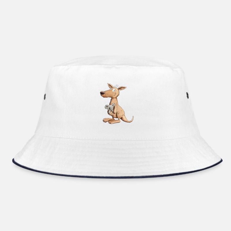 Drolliges Känguru Mit Koala Bär Im Beutel Bucket Hat