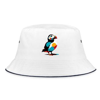Puffin - Bucket Hat - white/navy - Front