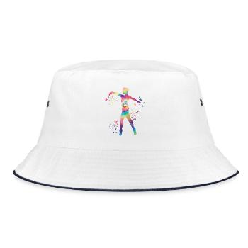 Danseuse de ballet Colorsplash Homme Ballerino - Bob - blanc/marine - Devant