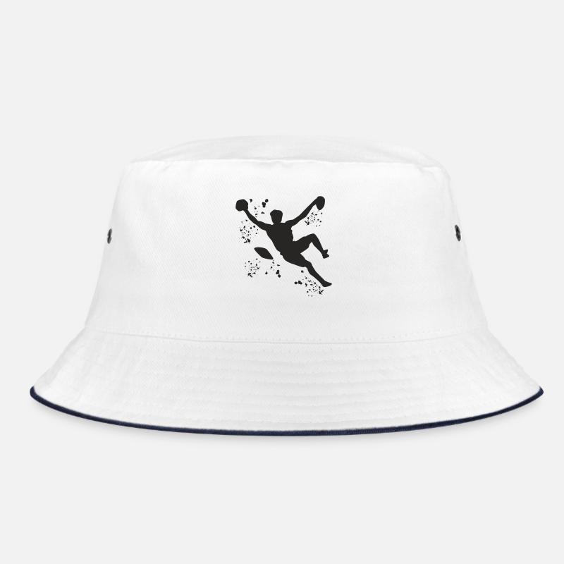 Boulderer Colorsplash Boulder Bouldern - Bucket Hat - Weiß/Navy