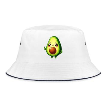 Avocado - Bucket Hat - white/navy - Front