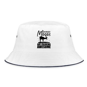 Because Moose Are Freaking Awesome | Moose Lover - Bob - blanc/marine - Devant