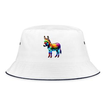 Donkey Mule - Bucket Hat - white/navy - Front