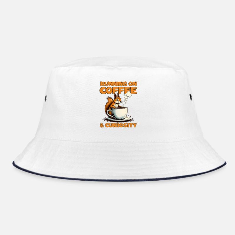 Mit Kaffee und Neugier – Eichhörnchen Kaffee Bucket Hat