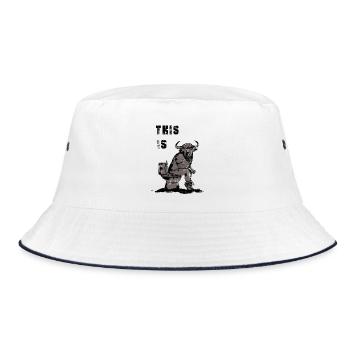 This is bullshit - Bucket Hat - white/navy - Front