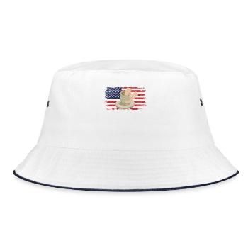 Pottery Ceramics Artist American - Bucket Hat - Weiß/Navy - Vorne
