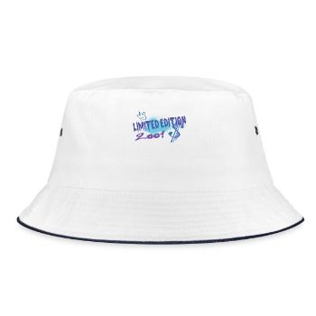 Limited Edition 2001 Birthday Born 2001 - Bucket Hat - white/navy - Front