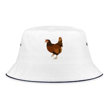 Poulets Poulets - Bob - blanc/marine - Devant
