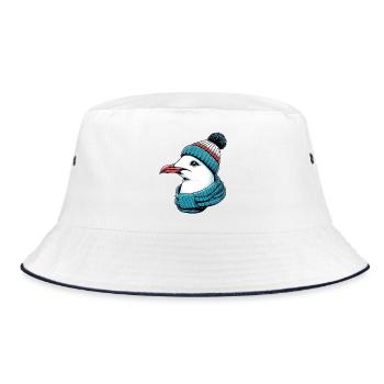 Gull - Bucket Hat - white/navy - Front