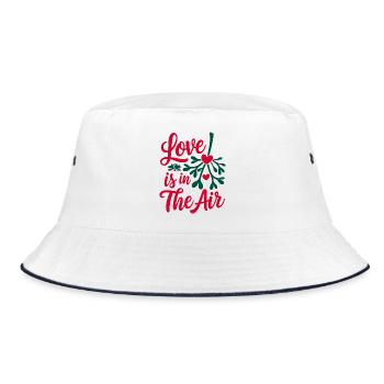 Love is in the Air - Mistletoe - Bucket Hat - white/navy - Front