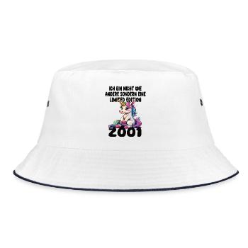 Limited Edition 2001 Birthday Born 2001 - Bucket Hat - white/navy - Front