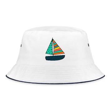 anniversary. Anniversary Decade. humor. funny - Bucket Hat - white/navy - Front