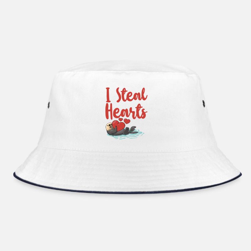 Otter Valentines Day I Steal Bucket Hat