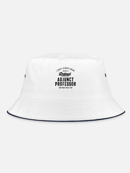 Retired Adjunct Professor Pride - Bucket Hat - white/navy - Front