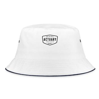 Timeless Style for Actuaries - Bucket Hat - white/navy - Front